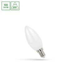 LED ŚWIECOWA E-14 230V 1W COG WW MILKY SPECTRUM