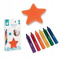 JANOD Kredki do kąpieli wanny wody z gąbką