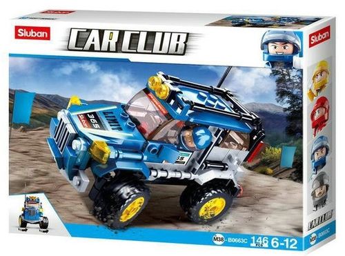 KLOCKI SLUBAN CC Auto wyścigowe terenowe blue 146 - B0663C komp. z LEG COB na Arena.pl