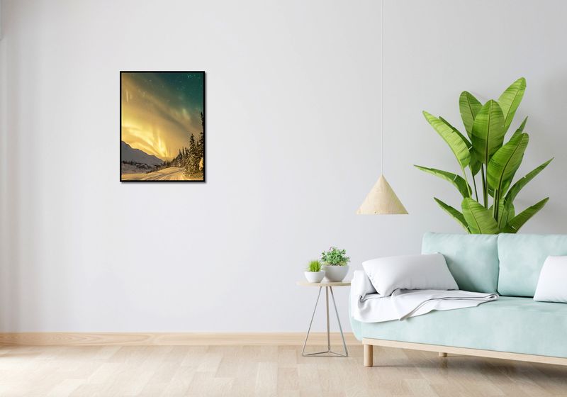 Plakat 50x65cm Zorza Przy Zimie zdjęcie 4