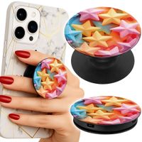 Uchwyt do telefonu Popsocket na palce/stojak KOLOROWE GWIAZDKI GWIAZDA