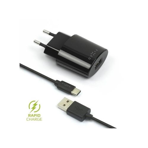 Ładowarka do sieci FIXED 1x USB, 2,4A + Lightning kabel (FIXC-UL-WH) Biała na Arena.pl