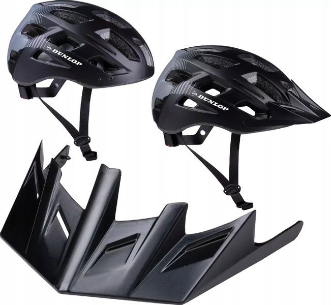 Kask rowerowy LED regulowany męski damski na rower rolki DUNLOP L zdjęcie 2