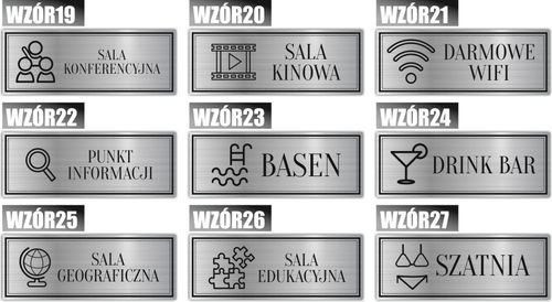 Tabliczka piktogram Grawerowana Informacyjna na Arena.pl