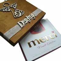 Pudełko na czekoladki Słodkie Podziękowanie I Komunia babci CHRZESTNEJ