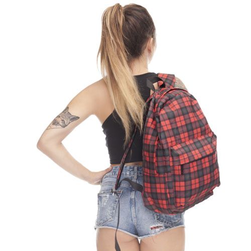 Plecak Fullprint Tartan czerwony na Arena.pl