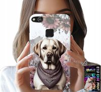 ETUI DO HUAWEI P10 LITE - PIESEK PIESKI HUSKY PSIE WZORY + SZKŁO