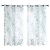 zasłony z oczkami półprzezroczyste 127x175cm drzew