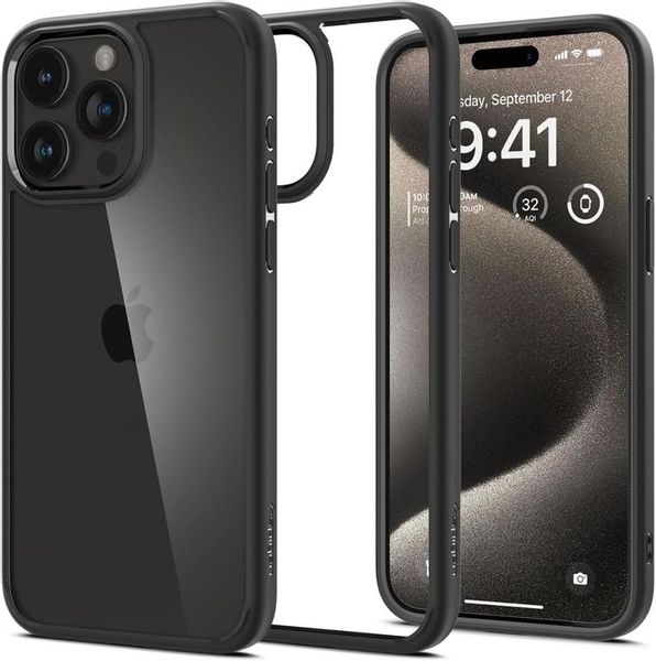 SPIGEN ULTRA HYBRID IPHONE 15 PRO MAX MATTE BLACK zdjęcie 1