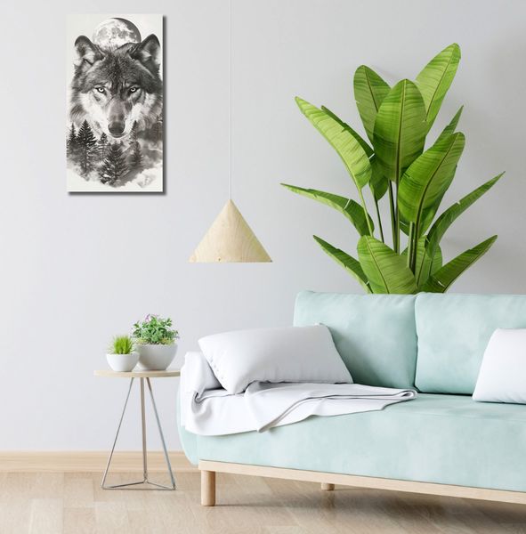 Obraz 30x60cm Wilczy Duch Lasu zdjęcie 2