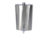 Duża Srebrna Piersiówka z Kranikiem 64 OZ  ok. 1920 ml Stal Nierdzewna