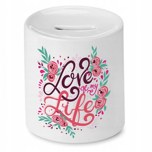 Skarbonka Prezent Walentynki Love You My Life Z Nadrukiem Ze Zdjęciem na Arena.pl