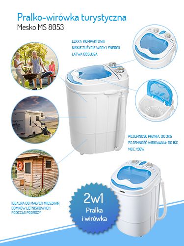 MS 8053 Pralko-wirówka turystyczna na Arena.pl