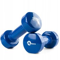 HANTLE SPORTOWE 2 SZTUKI X 2 KG DO TRENINGU ŻELIWNE