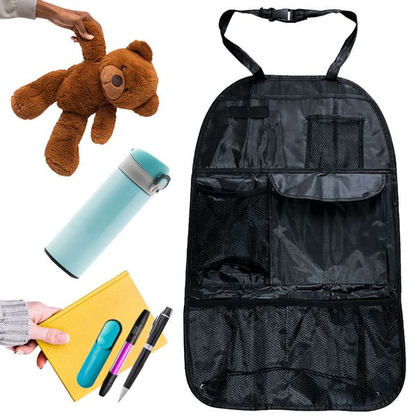 ORGANIZER SAMOCHODOWY NA FOTEL OCHRANIACZ CZARNY zdjęcie 5