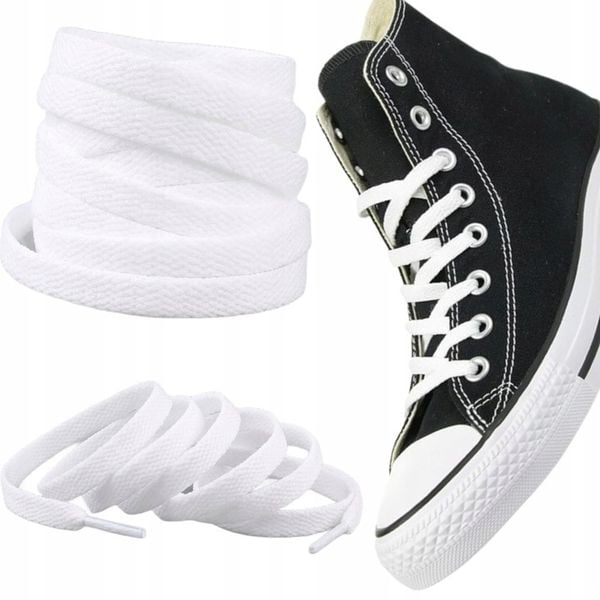 Białe Sznurówki sznurowadła do butów Converse o długości 140 cm Chuck 70 zdjęcie 1