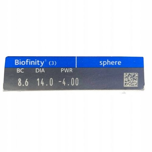 Soczewki Biofinity 3 szt. moc -1,75 BC 8,6 na Arena.pl