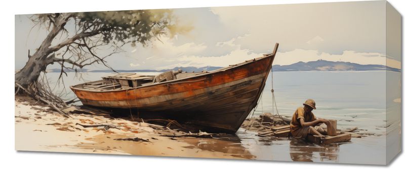 Obraz 70x30cm Spokój Przybrzeża zdjęcie 1