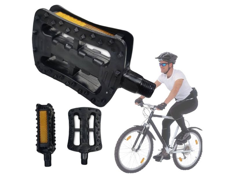 2x pedały do roweru rowerowe uniwersalne odblask zdjęcie 1