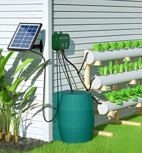 Solarny system nawadniania kropelkowego IC006 do ogrodu do 50 roślin na Arena.pl