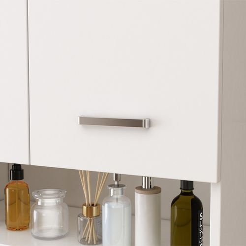 SZAFKA ŁAZIENKOWA WISZĄCA ŚCIENNA NAD PRALKĘ POJEMNE PÓŁKI REGAŁ LOFT 64 CM na Arena.pl