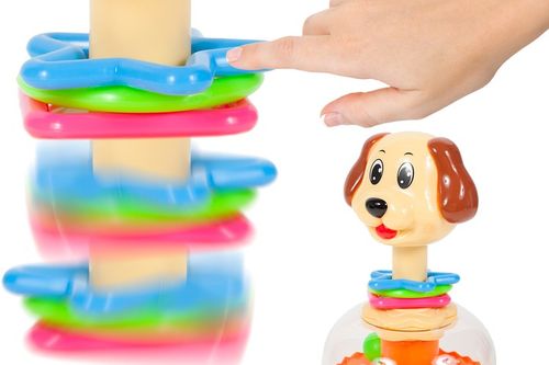 BĄCZEK SPINNER DLA DZIECI PIESEK Z KULECZKAMI ZABAWKA WIRUJĄCA DLA DZIECI na Arena.pl
