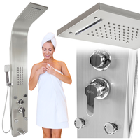 Bateria panel prysznicowy z hydromasażem i deszczownicą