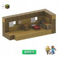 Magnetyczne Klocki Minecraft Konstrukcyjne Świat Kostki Zestaw T050 - 80EL