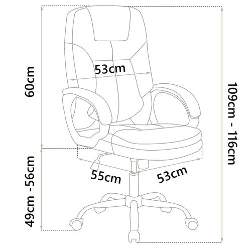 Fotel biurowy obrotowy Sofotel ciemny brąz na Arena.pl