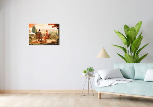 Obraz 60x40cm Retro Randka na Arena.pl