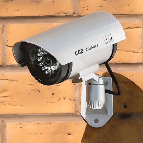 KAMERA ATRAPA ZEWNĘTRZNA MONITORING ŚCIENNA LED IR KAMERA MIGAJĄCA + na Arena.pl