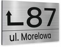 Tabliczka ADRESOWA NA DOM NUMER DOMU ZE STRZAŁKĄ