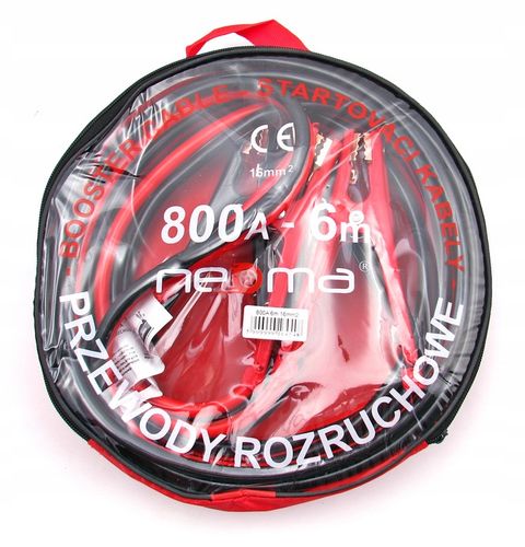 KABLE PRZEWODY ROZRUCHOWE 800A 6 METRÓW 2x 6m 16mm na Arena.pl