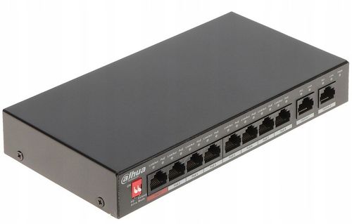 Switch PoE Dahua 8-portowy (Switch PoE 8+2, 1xHiPoE, Uplink 1000Mbps, 96W) na Arena.pl