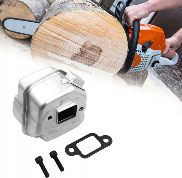 TŁUMIK KOMPETNY ŚRUBY USZCZELKA STIHL MS171 MS181 MS211 GERMAN zdjęcie 4
