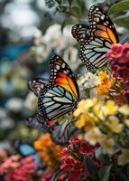 Plakat 39,5x55cm Motyle Na Łące