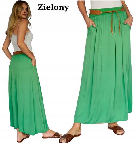 ZWIEWNA DŁUGA SPÓDNICA MAXI DO KOSTEK BOHO ! S,M,L na Arena.pl