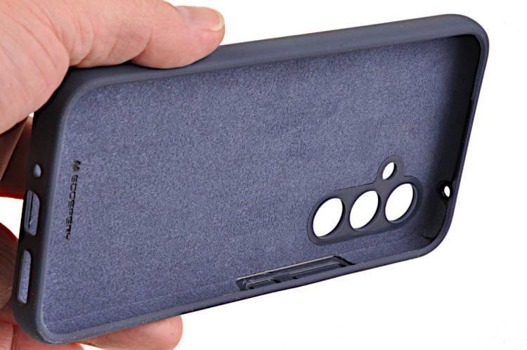 Etui Mercury Goospery Silicone do Samsung Galaxy A54 5G granatowy zdjęcie 4