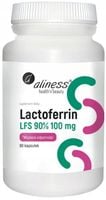 ALINESS Lactoferrin LFS 90 % 100 mg LAKTOFERYNA wchłanianie żelaza 60 kaps.