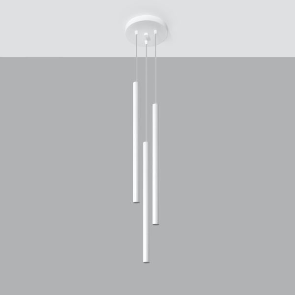 Lampa wisząca PASTELO 3P biała zdjęcie 2