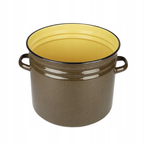 GARNEK EMALIOWANY XXL 40 L Z POKRYWKĄ DO GOTOWANIA POTRAW ZUP PRZETWORÓW na Arena.pl