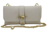 Torebka kopertówka na łańcuszku - Beżowa jasna