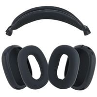 ETUI SILIKONOWE APPLE AIRPODS MAX CZARNY KOMPLET OSŁON 3w1 OCHRANIACZE CASE