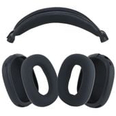 ETUI SILIKONOWE APPLE AIRPODS MAX CZARNY KOMPLET OSŁON 3w1 OCHRANIACZE CASE