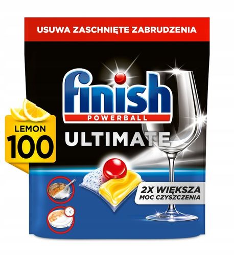 FINISH ULTIMATE ALL IN ONE KAPSUŁKI DO ZMYWARKI POWERBALL LEMON 200 SZTUK na Arena.pl