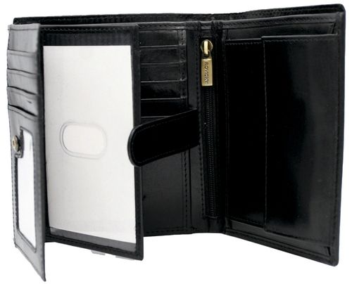 Portfel męski skórzany czarny GRAWEROWANY prezent dla kierowcy twój napis na Arena.pl