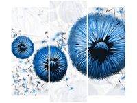 90 80CM OBRAZ T3 ELEM NIEBIESKIE DMUCHAWCE DRUK ŚCIENNY