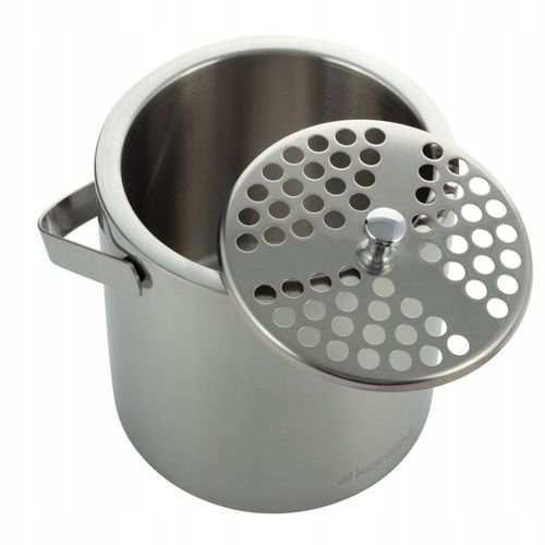 WIADERKO do LODU COOLER pojemnik TERMICZNY do chłodzenia SREBRNY + szczypce na Arena.pl