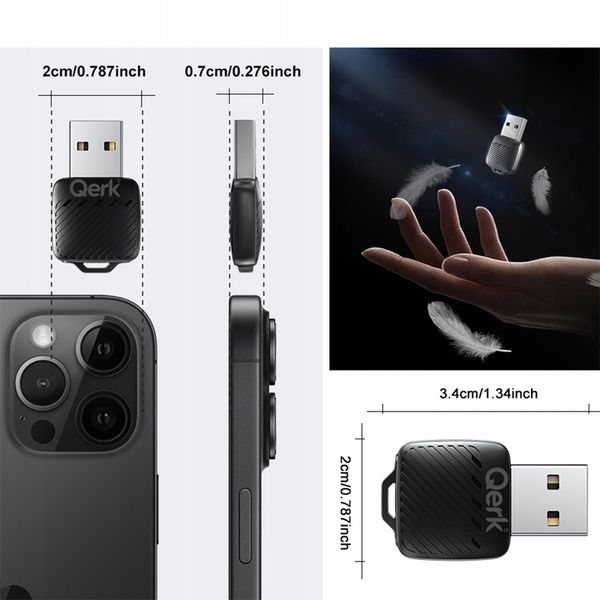 Super Adapter Android Auto Bezprzewodowy Wifi 6 Bluetooth 5.4 USB c zdjęcie 3