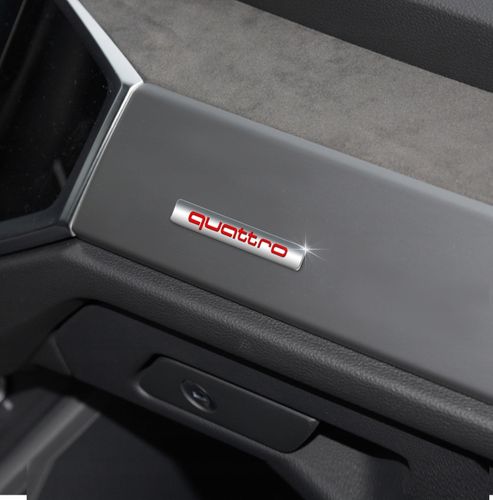 Emblemat Znaczek Napis Logo Quattro Audi Q3 Lifting Naklejka na Samochód 3D na Arena.pl